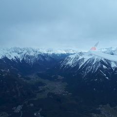Flugwegposition um 13:28:26: Aufgenommen in der Nähe von Gemeinde Tarrenz, 6464 Tarrenz, Österreich in 2690 Meter